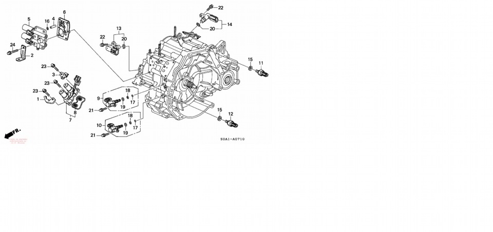 Схема акпп хонда срв