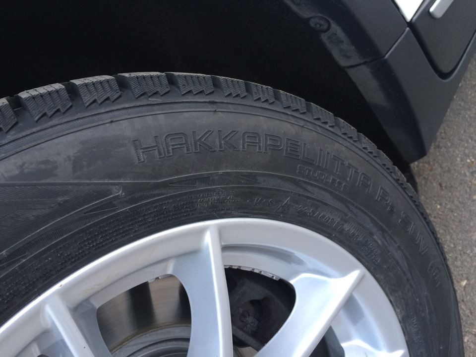 Nokian HKPL R2 SUV 225/60 R17 RUN FLAT (зима) — BMW X3 (F25), 2 л, 2012 ...