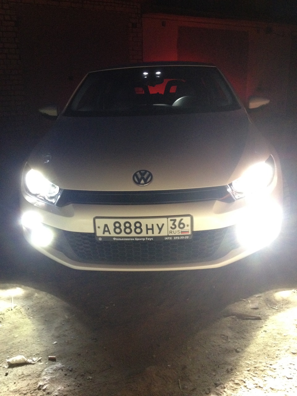 Белые Фары — Volkswagen Scirocco (3G), 1,4 л, 2013 года | электроника ...