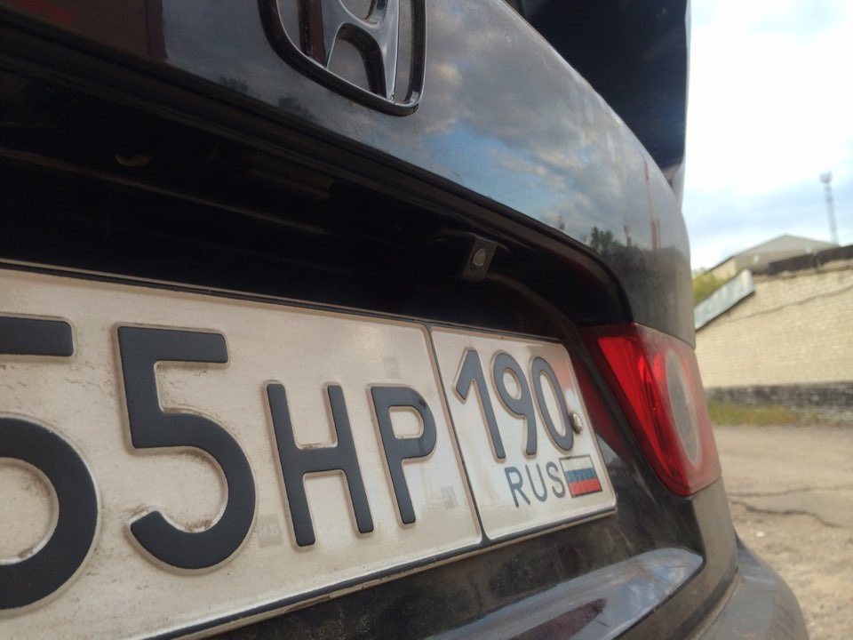 Камера заднего вида, переднего и регистратор — Honda Accord (7G), 2,4 л ...