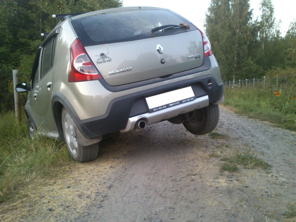 Вывешивание колеса. — Renault Sandero 1G, 1,6 л., 2013 года | покатушки ...