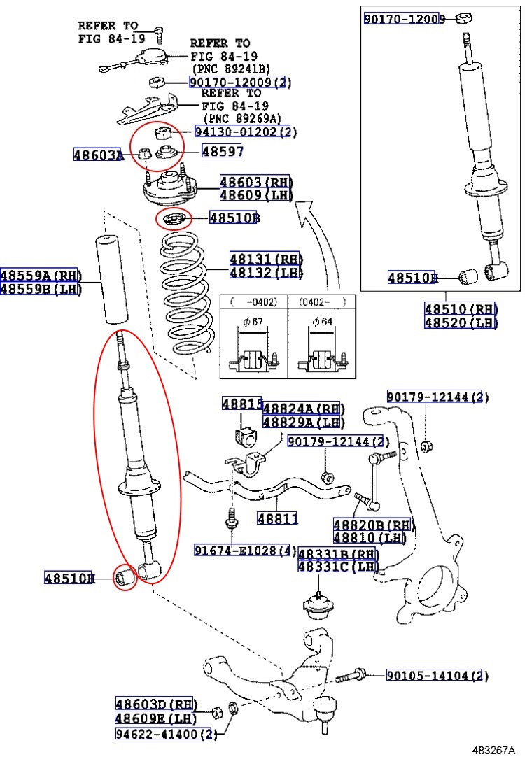 Передние пружины OME для Toyota Prado 120, Prado 150, FJ-cruiser, Hilux, Tacoma