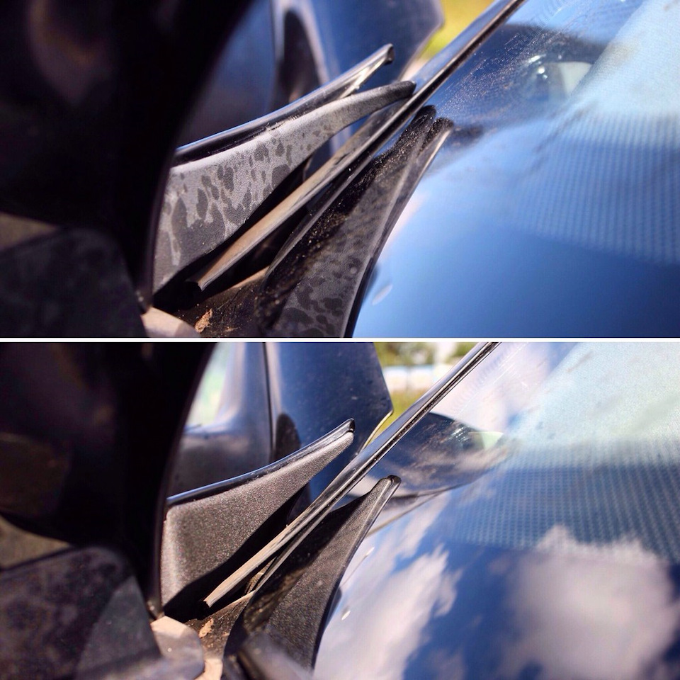 Замена дефлекторов капота и чистка хром вставки АКПП. — Volkswagen ...