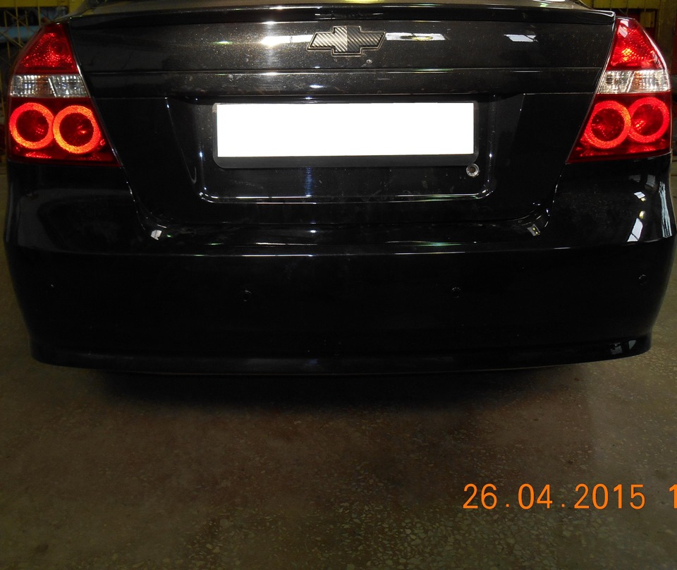 Установка парктроника — Chevrolet Aveo Sedan (1G), 1,4 л, 2010 года ...