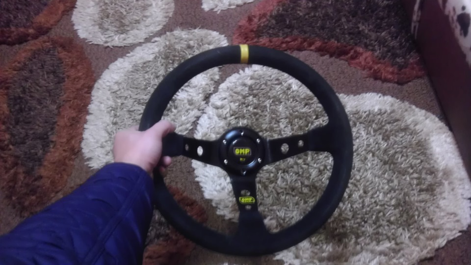 №6. Руль OMP из алькантары. — BMW 3 series Coupe (E30), 1,8 л, 1991 ...