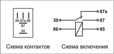 901.3747 реле схема подключения