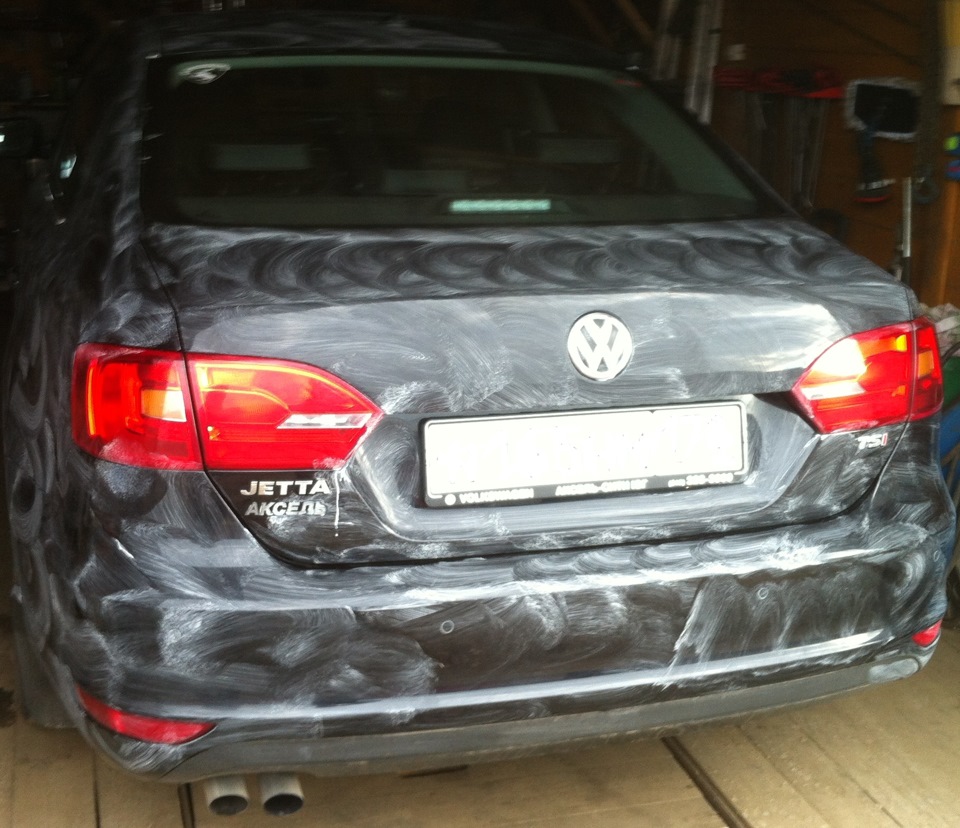 Waxoyl 100+ Хитрая губка — Volkswagen Jetta VI, 1,4 л, 2012 года | мойка |  DRIVE2