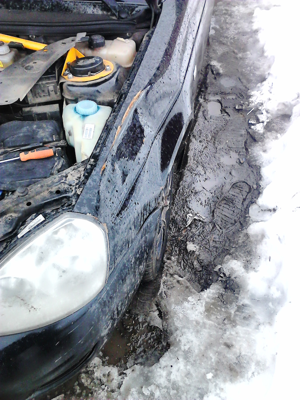 Лифан ударил Приорку, грусть, боль, печаль — Lada Приора хэтчбек, 1,6 л,  2012 года | ДТП | DRIVE2