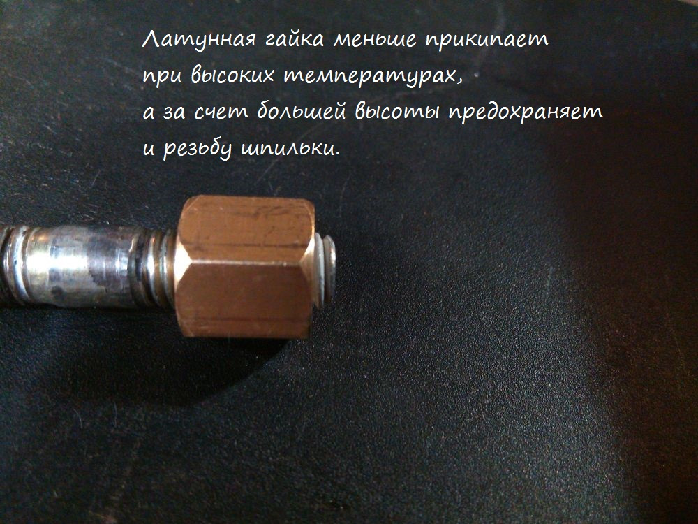 Профилактика выпускной системы. Часть 1: Эволюция латунной гайки. — DRIVE2