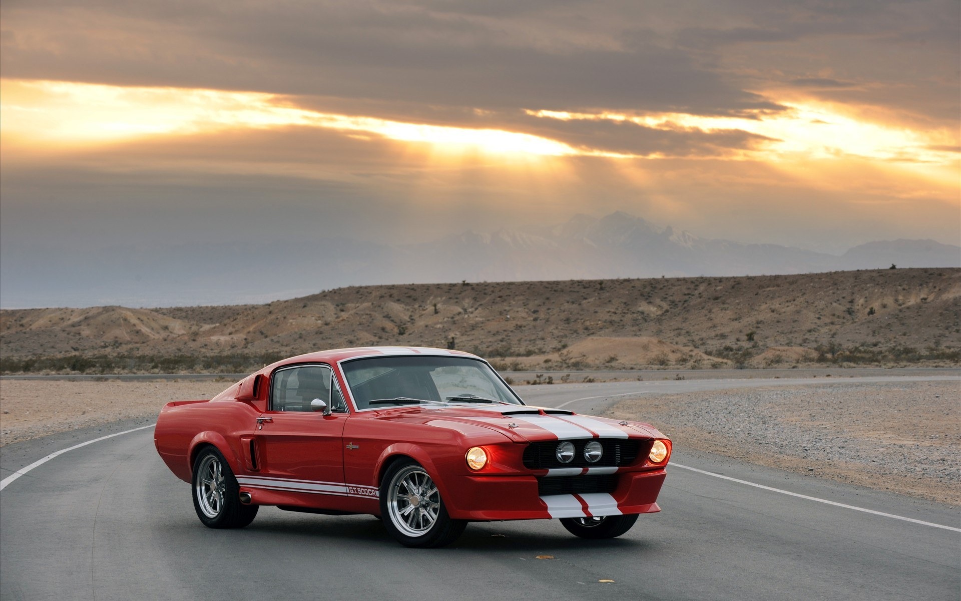 Ford Shelby gt500 ночь