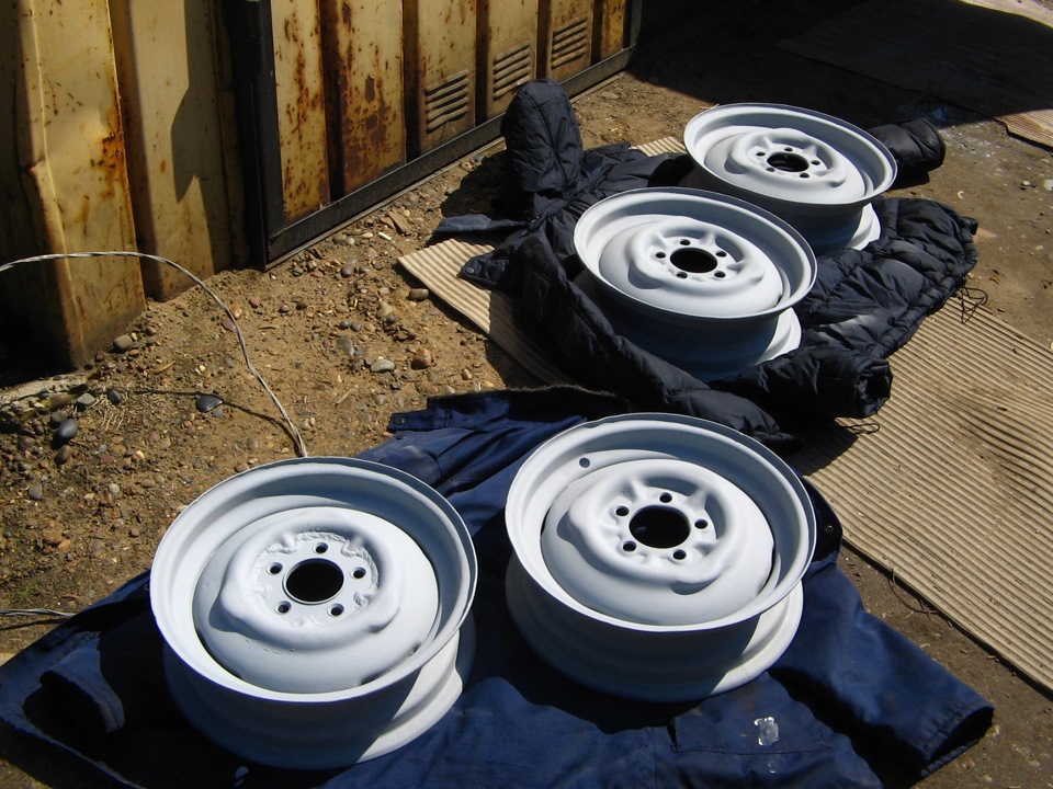 Подготовка и грунтовка дисков — ЛуАЗ 969, 1,1 л, 1985 года | колёсные ...