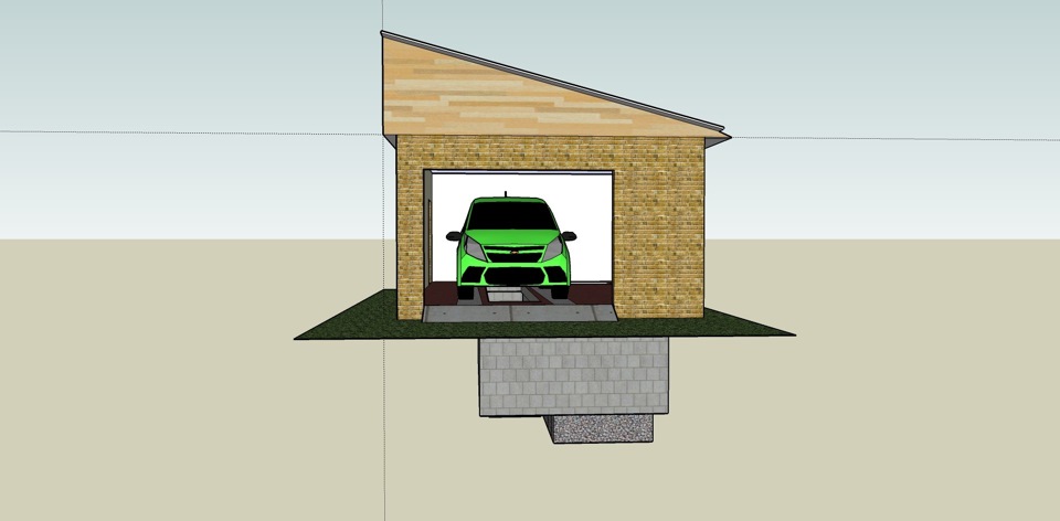 Drive garage