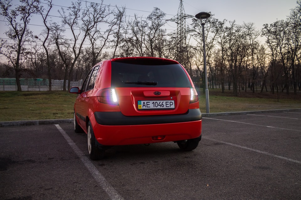 Hyundai getz задние фонари тюнинг