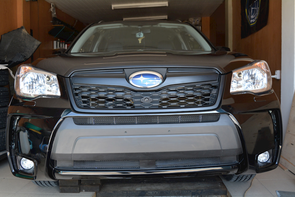 Пользуясь случаем, затянул ПТФ в броню и вот что получилось — Subaru Forester (SJ)