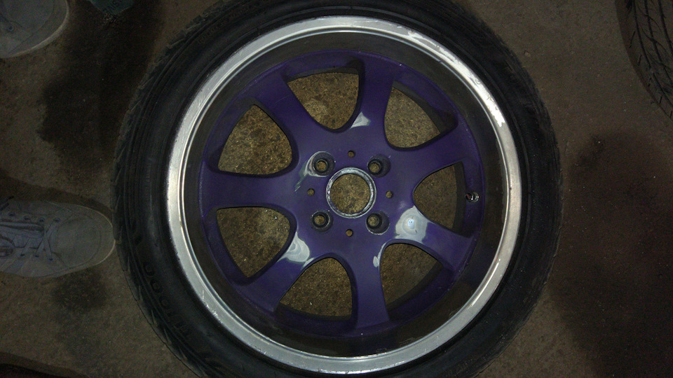 Выходим из спячки и красим диски. Снова. — Suzuki Swift (2G), 1,3 л ...