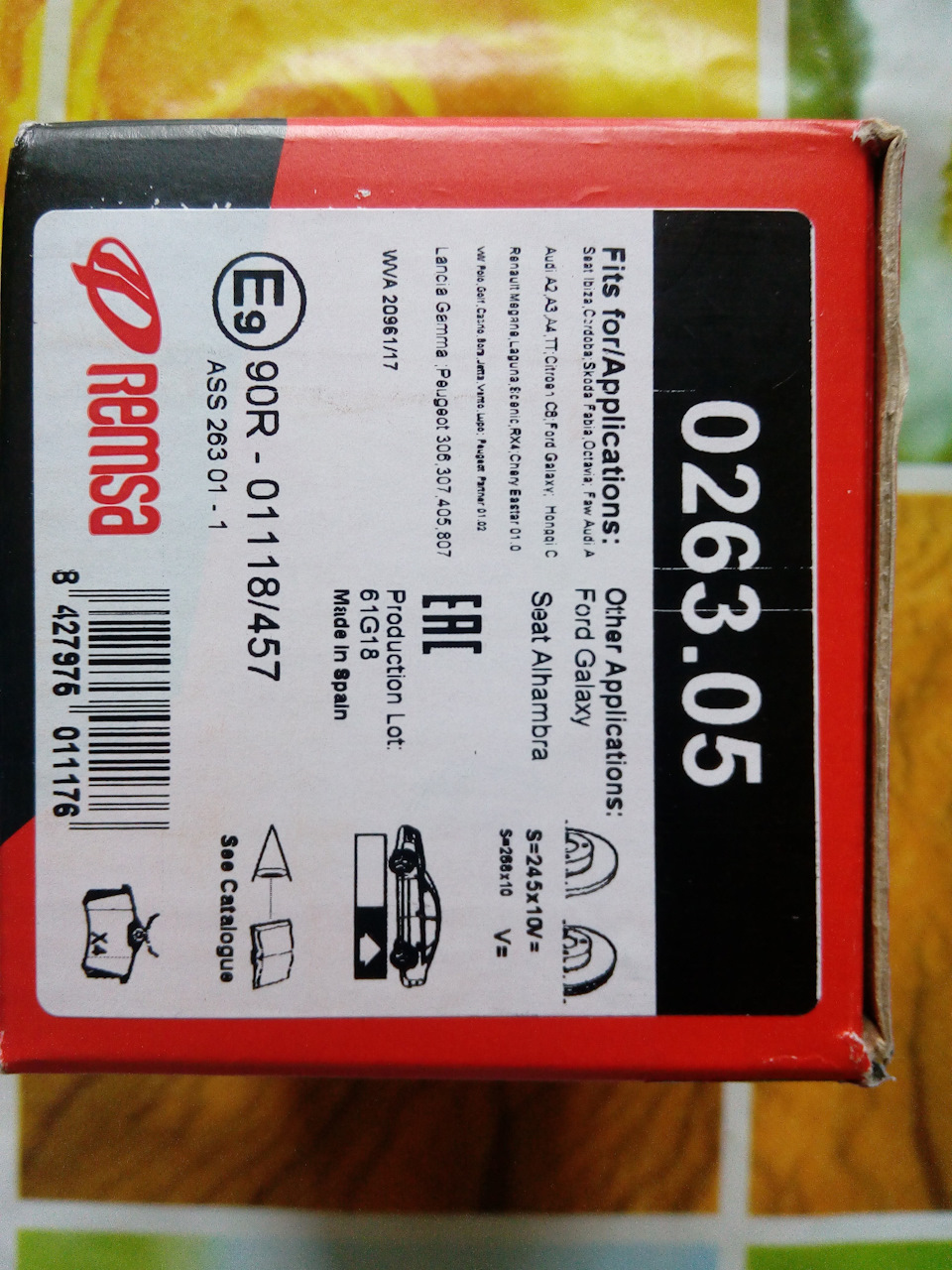 Сделано вроде как в Испании. — Renault Megane II. Запчасти на фото: 307405