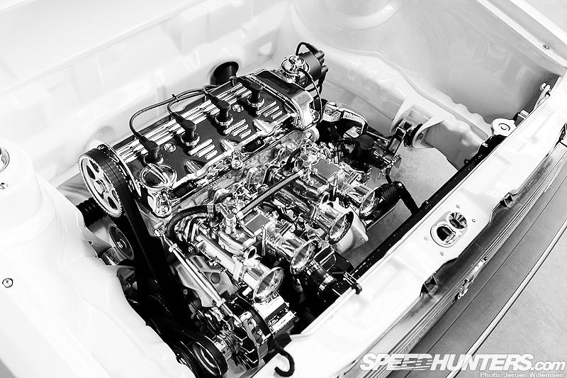 Ae86 engine Bay. Shave engine Bay.