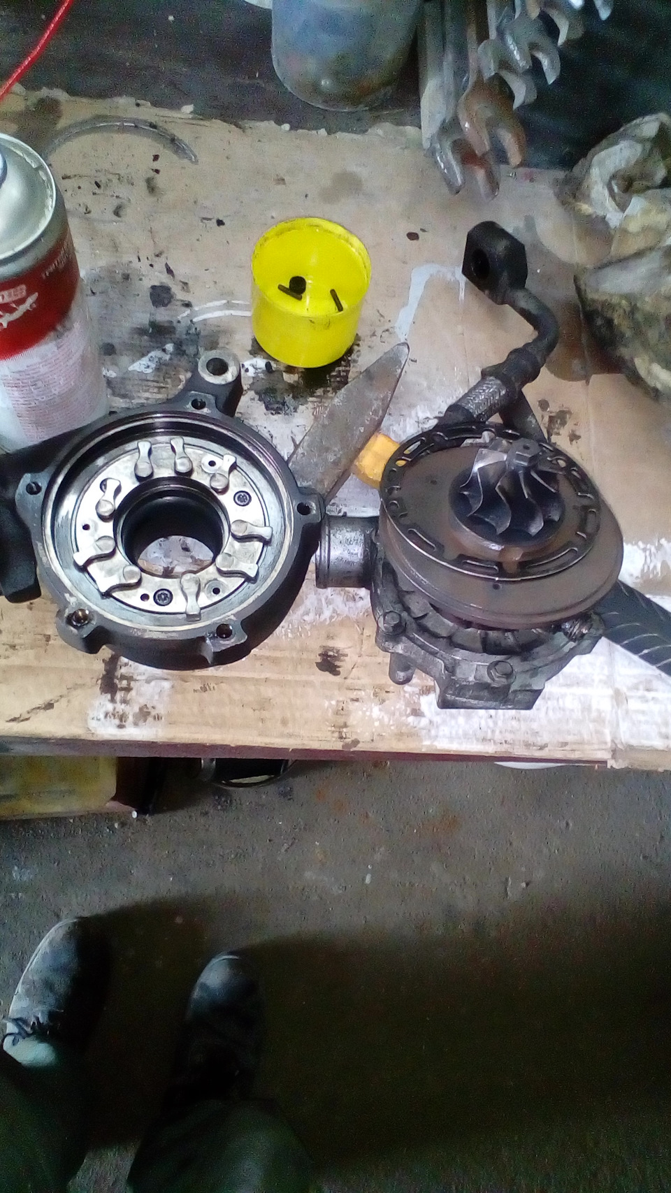 Чистка геометрии турбины — Audi A4 (B5), 1,9 л, 1997 года | своими ...