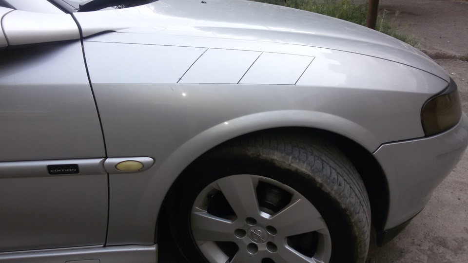 Жабры на крыло — Opel Vectra B, 1,6 л, 2000 года | тюнинг | DRIVE2