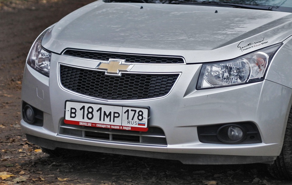 Наклейки на номерные рамки DRIVE2.RU — Chevrolet Cruze Hatchback, 1,8 л ...
