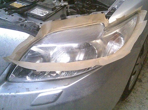 Headlamp eyelashes handmade - Toyota Corolla 16L 2007