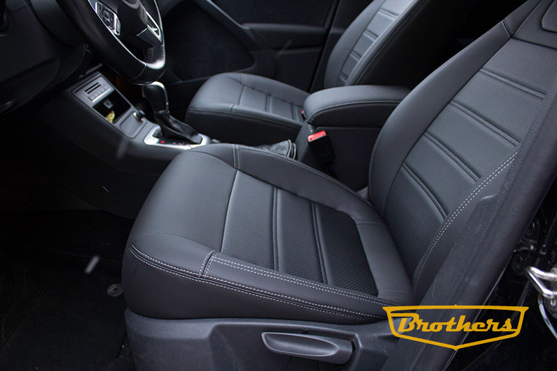 Установка чехлов из экокожи на Volkswagen Tiguan. Серия Premium ...