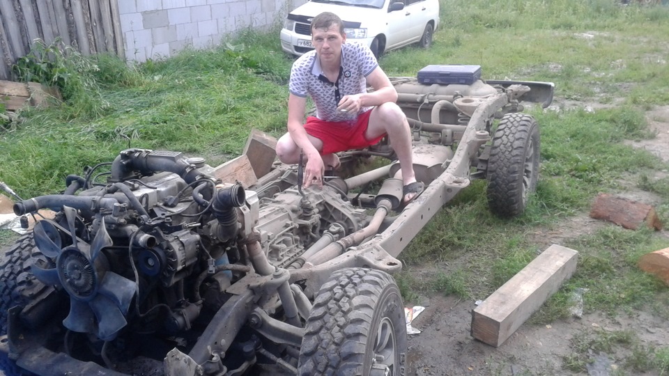 из чего сделать передний да и задний бампер — Nissan Terrano I, 2,7 л ...