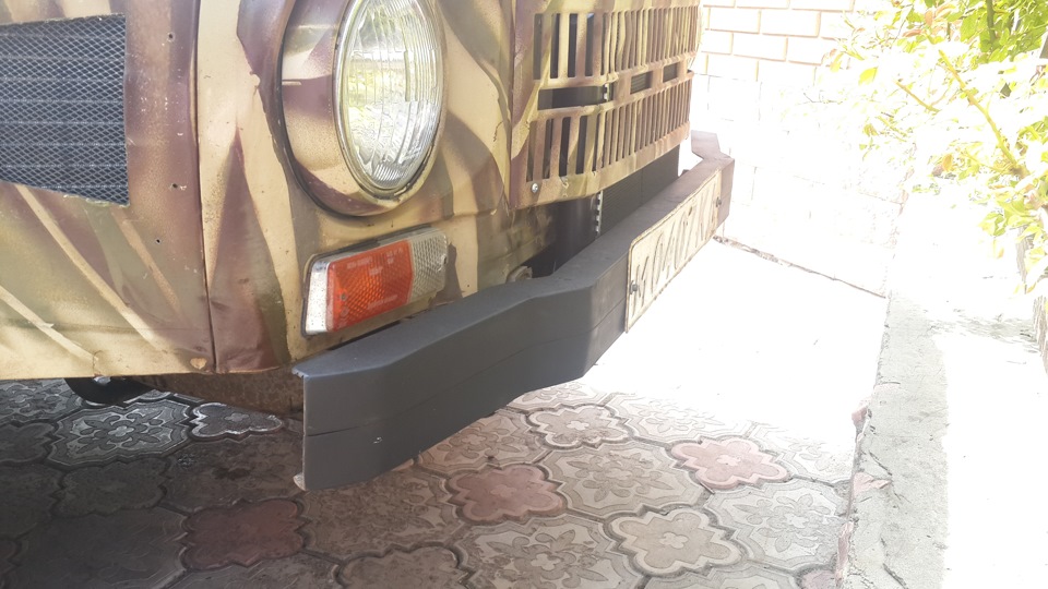 самодельный силовой бампер — ЛуАЗ 969, 1,2 л, 1991 года | кузовной ...