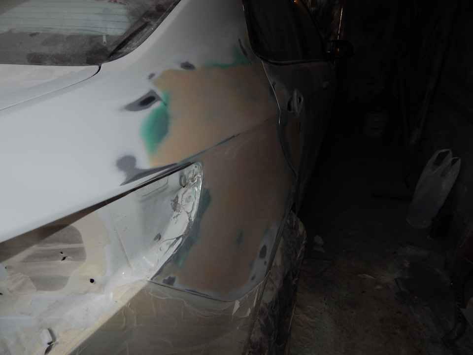 Ремонт киа рио, крыло-дверь — DRIVE2
