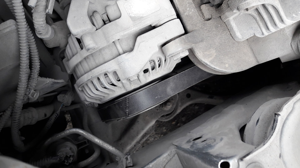 Замена ремня генератора хонда