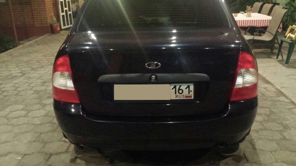 Снятие шильдиков с крышки багажника Лада Калина — Lada Калина седан, 1 ...