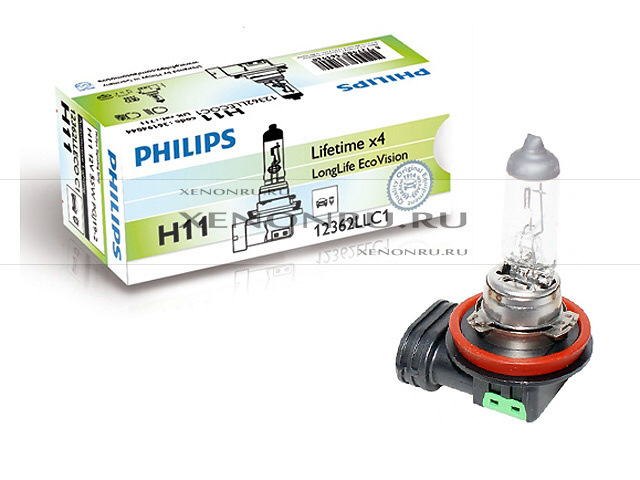 лампа philips h8 12v 35w pgj19-1