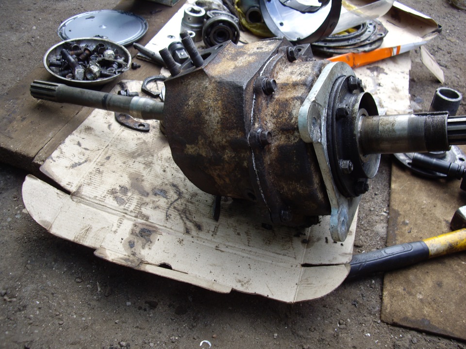 Дисковые тормоза + сальники и подшипники переднего военного моста ч.2 ...