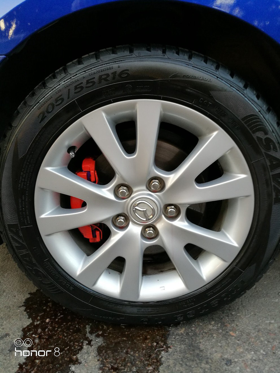 Передние колодки. — Mazda 3 (1G) BK, 1,6 л, 2008 года | плановое ТО ...