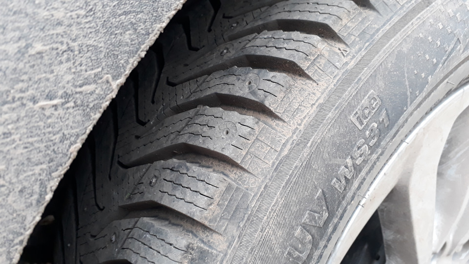 KUMHO Ws31 шип. 225/60 R17 шипы улетели — Hyundai Tucson (TL), 2 л
