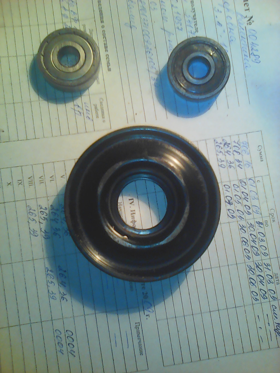 замена подшипника натяжного ролика — Nissan Primera (P11), 1,6 л, 1999 ...