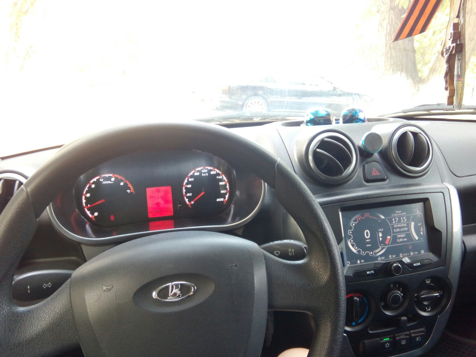 Новый щиток приборов — Lada Гранта (1G), 1,6 л, 2014 года | стайлинг ...