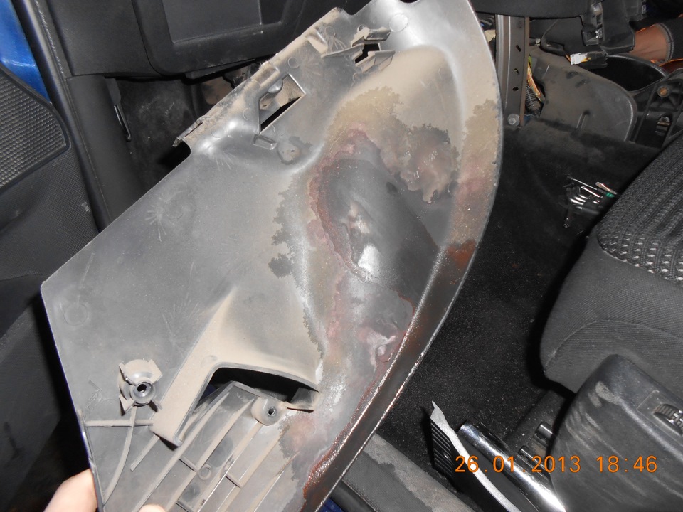 Антифриз в кросовок или "потек радиатор отопителя" — Citroen C4 (1G), 1 ...