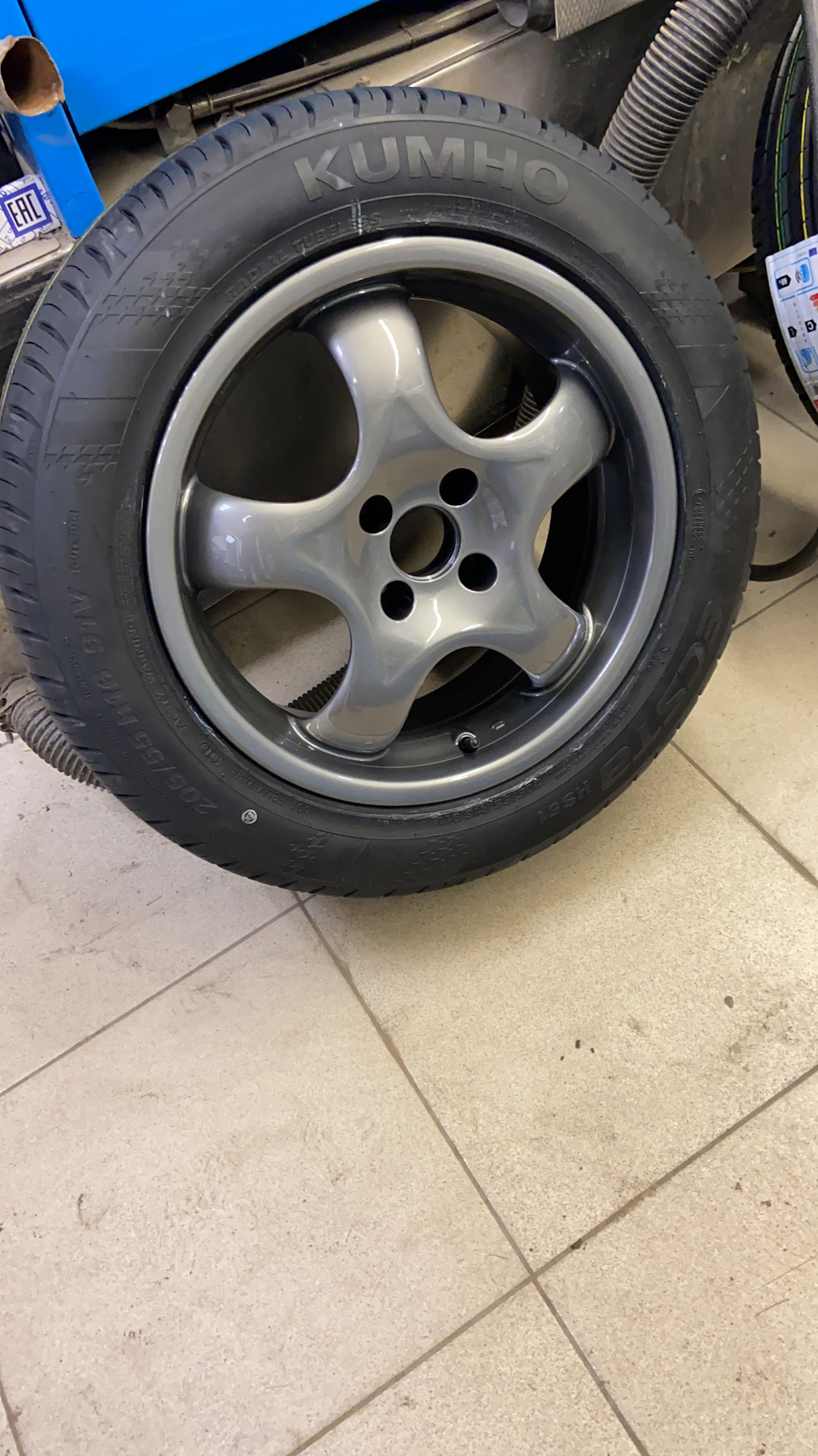 #6 Замена колес на лето R16 — KIA Rio X-Line, 1,6 л, 2019 года ...