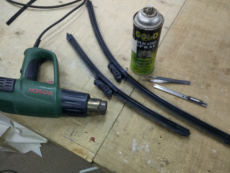 Замена резинок стеклоочистителей за 5 минут на бескаркасных дворниках ...