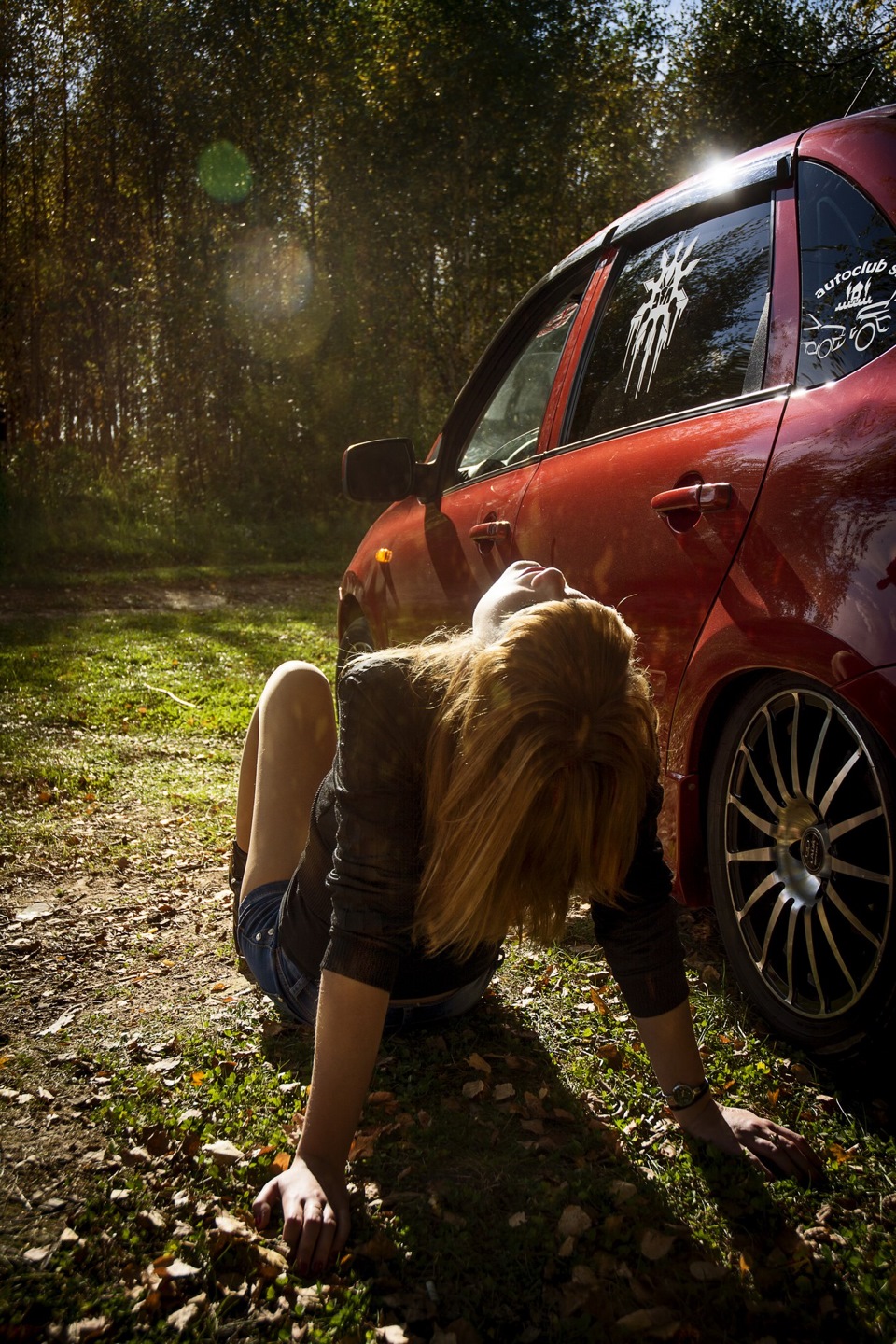 Фотосет с красивой девушкой от Виктора Прохорова — Lada Granta Sport, 1,6  л, 2014 года | фотография | DRIVE2