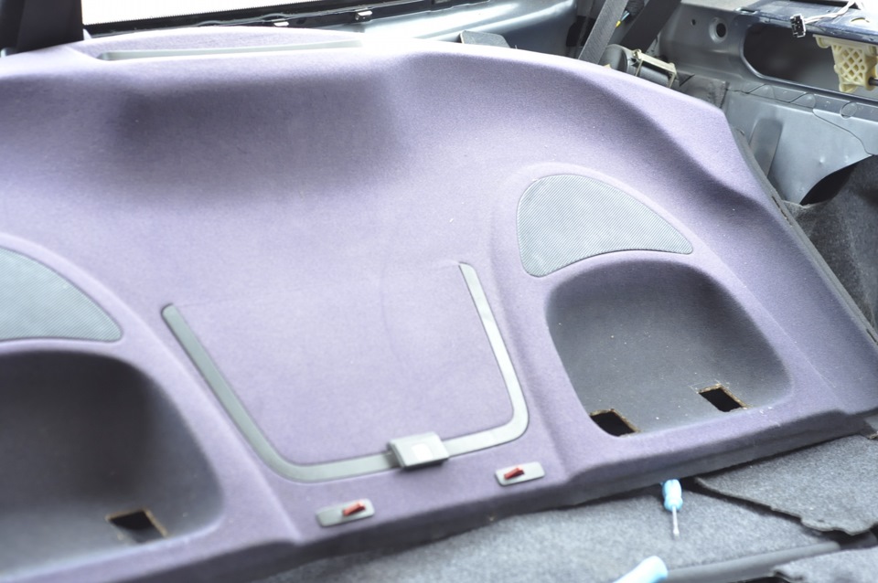 Снятие задней полки в дореинстале W210. - Mercedes-Benz E-class (W210), 2,3 л, 1