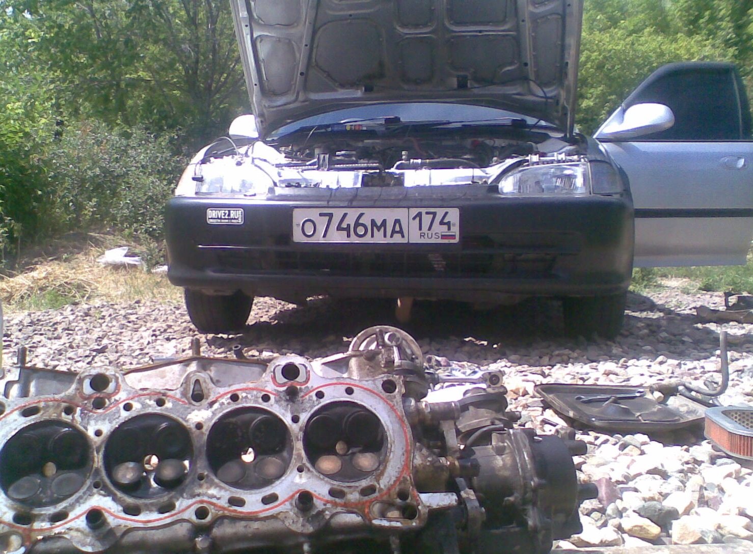снятие гбц b20b honda снятие гбц b20b honda