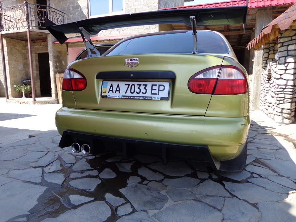 Дифузор заднього бампера. — Daewoo Lanos, 1,5 л, 2007 года | стайлинг ...
