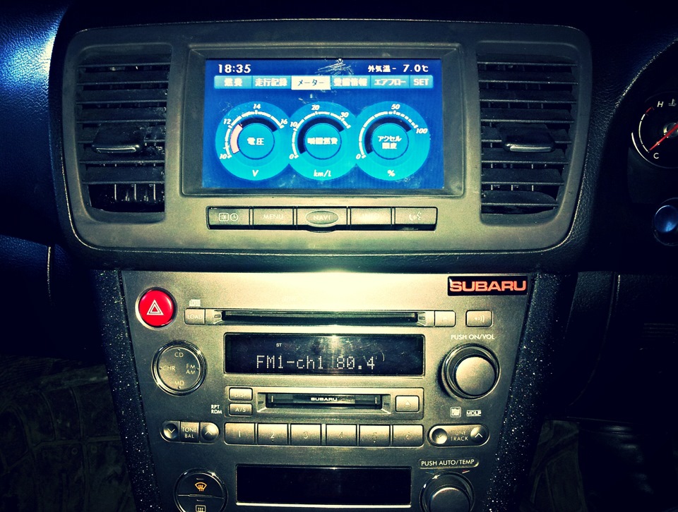 Subaru legacy bl5 монитор