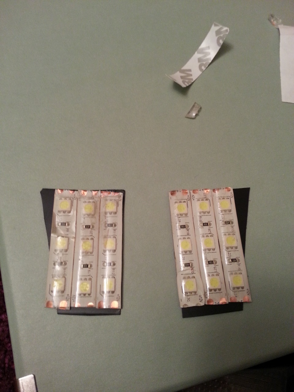 Замена подсветки салона на самодельные диодные платы (назовем это так ...