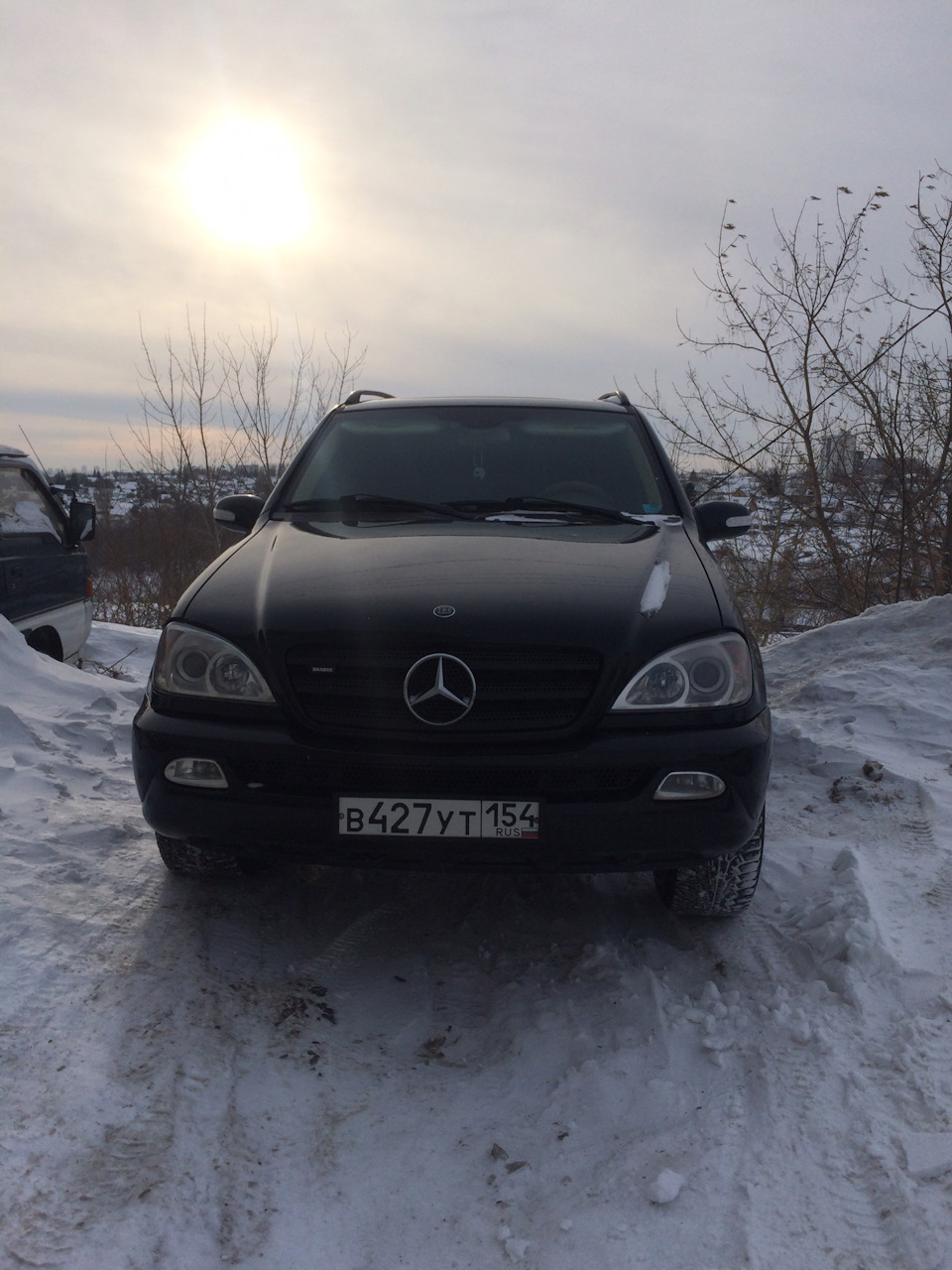 Возле дома, на пьедестале))) — Mercedes-Benz M-Class (W163), 3,2 л, 2002  года | визит на сервис | DRIVE2