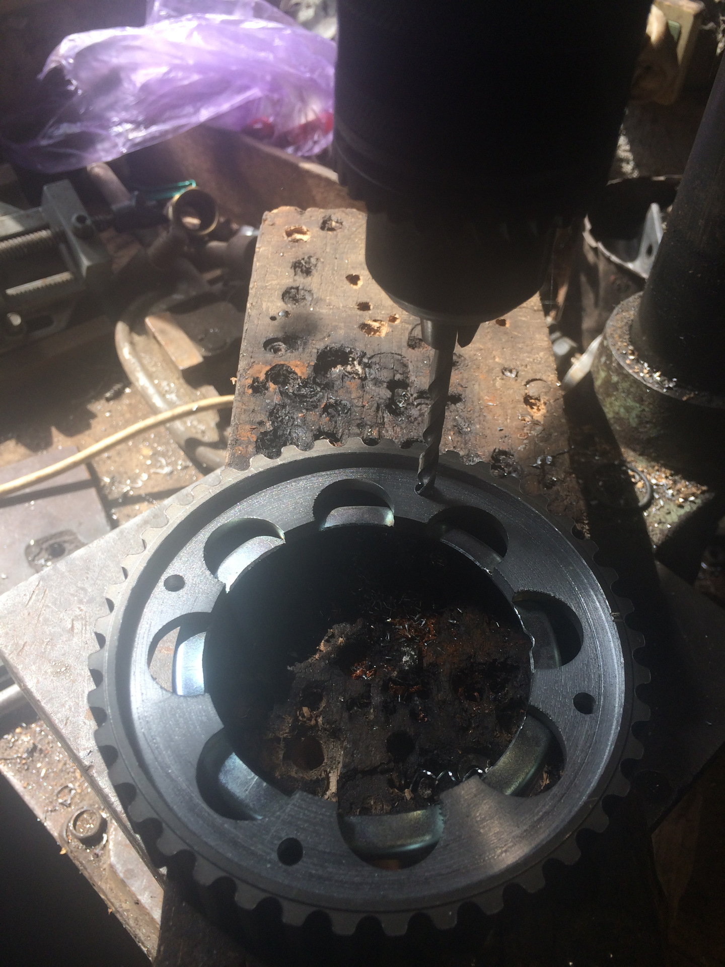 Переделка разрезных шестерен — Lada Калина 2 Спорт, 1,8 л, 2015 года ...