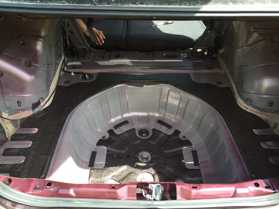 Шумка задней части авто — Nissan Teana (L33), 2,5 л, 2015 года ...