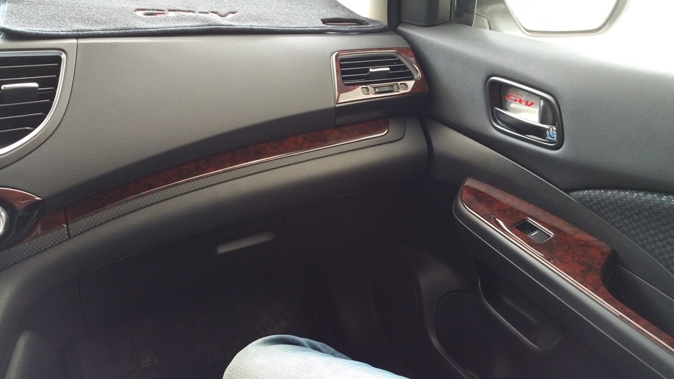 Как снять деревянные накладки honda crv 5